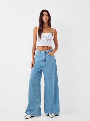 Bershka Top in Weiß