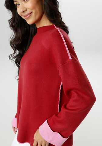 Aniston SELECTED Pullover in Rot