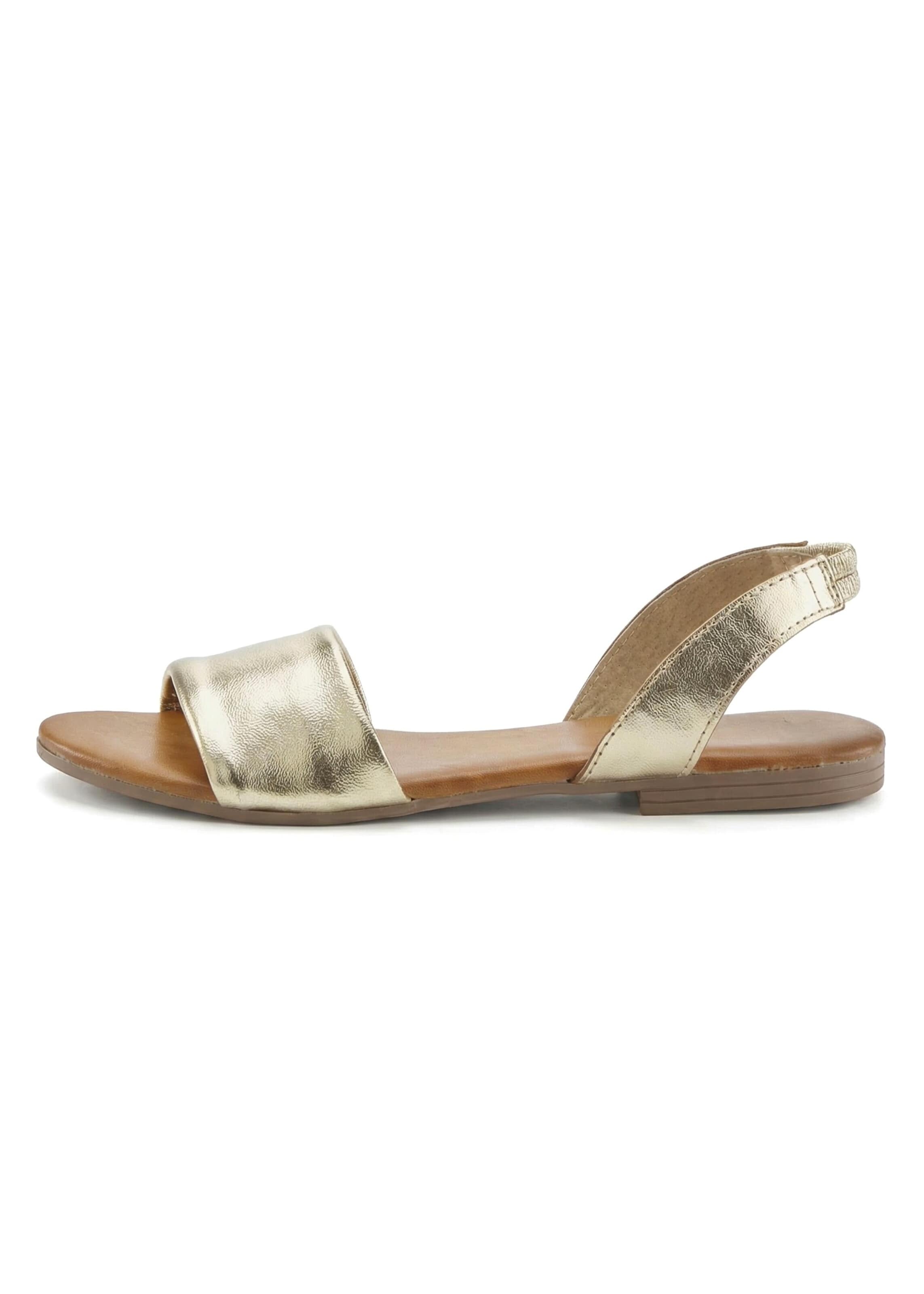 LASCANA Sandale in Gold: Vorderseite