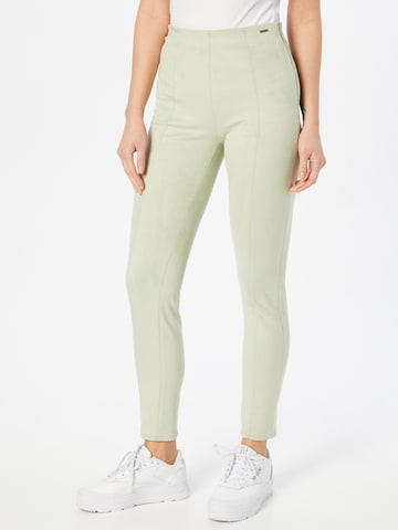 Skinny Pantalon 'Maya' GUESS en vert : devant