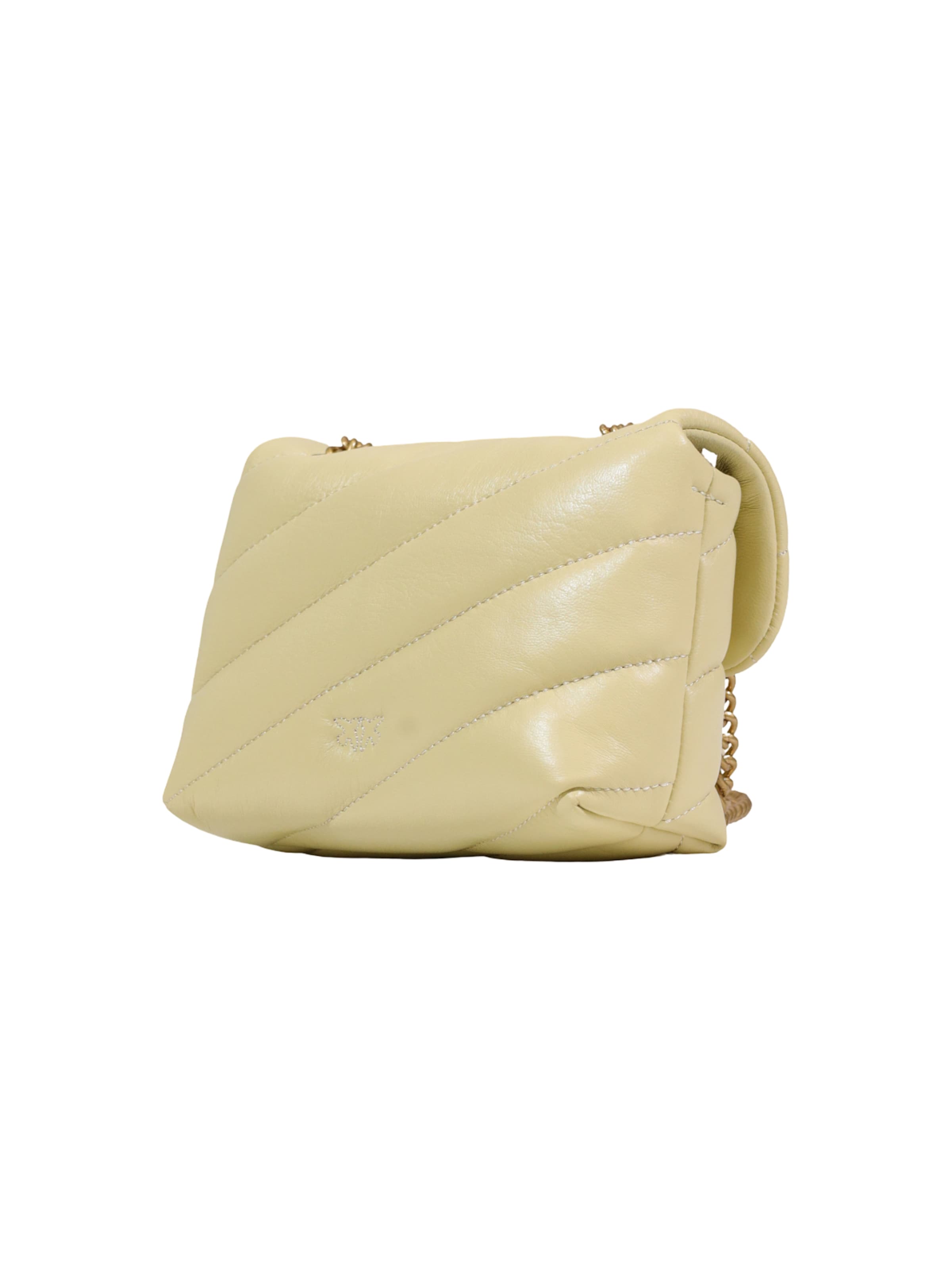 PINKO Skuldertaske 'LOVE PUFF BABY CL SHEEP NAPPA 100040 A0F2' i beige