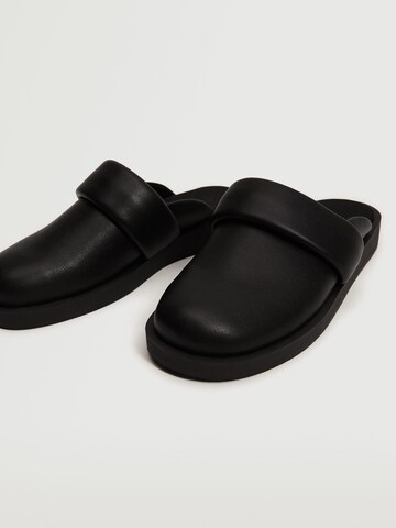 MANGO Mules 'Cama' in Black