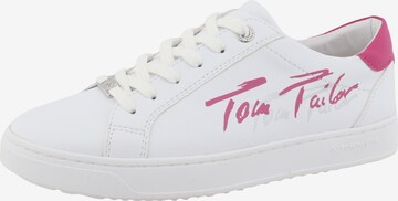 TOM TAILOR Sneakers in White: front