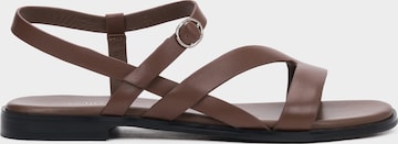 Estro Sandal '2712-03' i brun: framsida