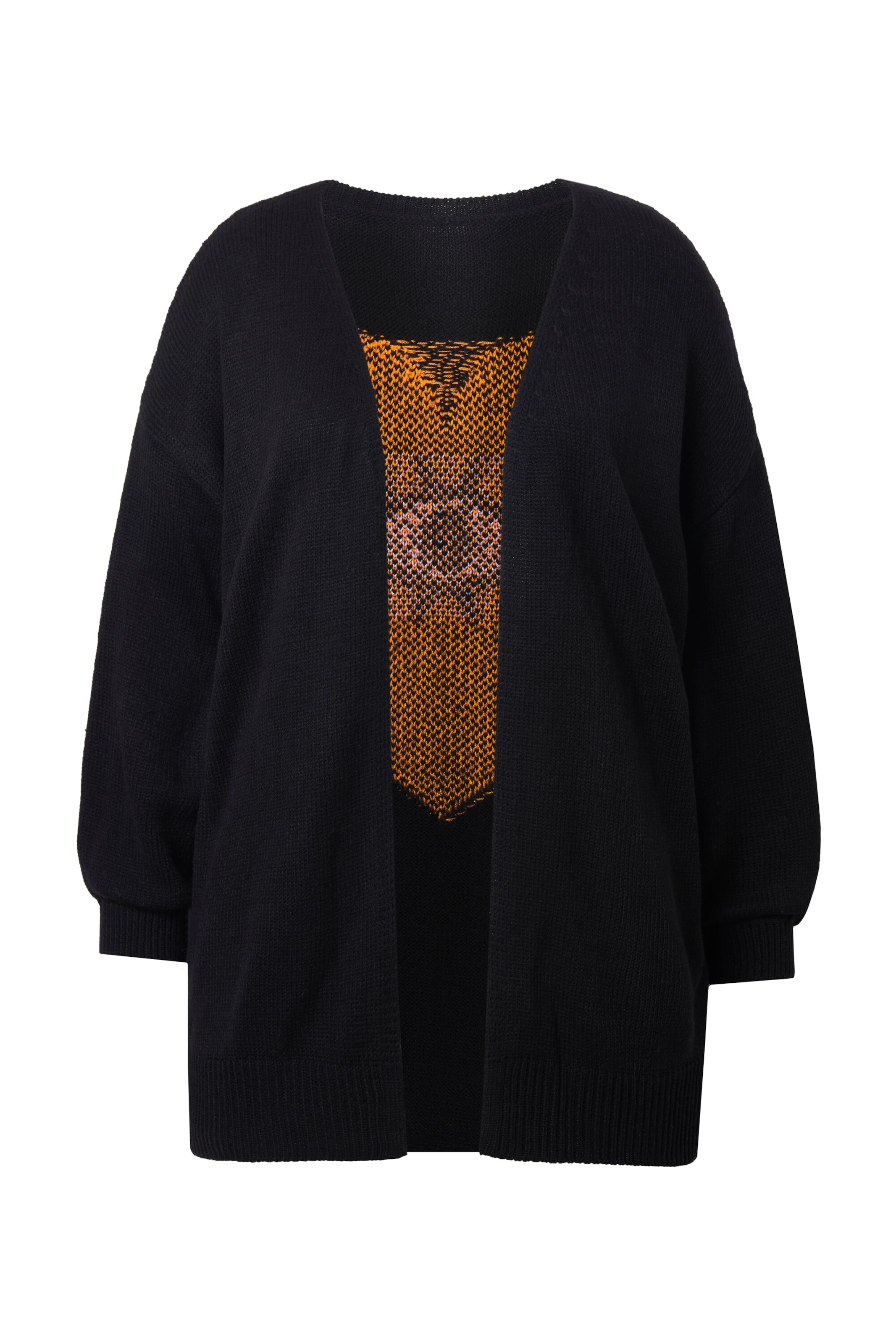 Angel of Style Knit Cardigan in Black: front