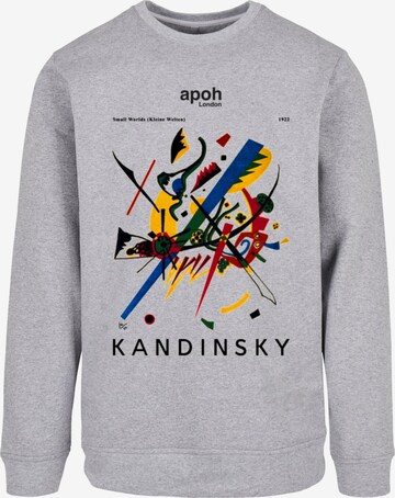 Merchcode Sweatshirt 'Apoh - Kandinsky Small Worlds' in Grau: predná strana
