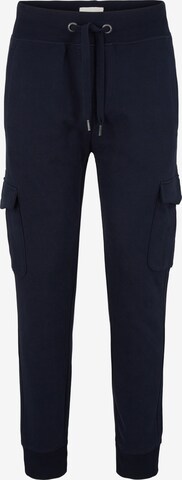 Tapered Pantaloni cu buzunare de la TOM TAILOR pe albastru: față