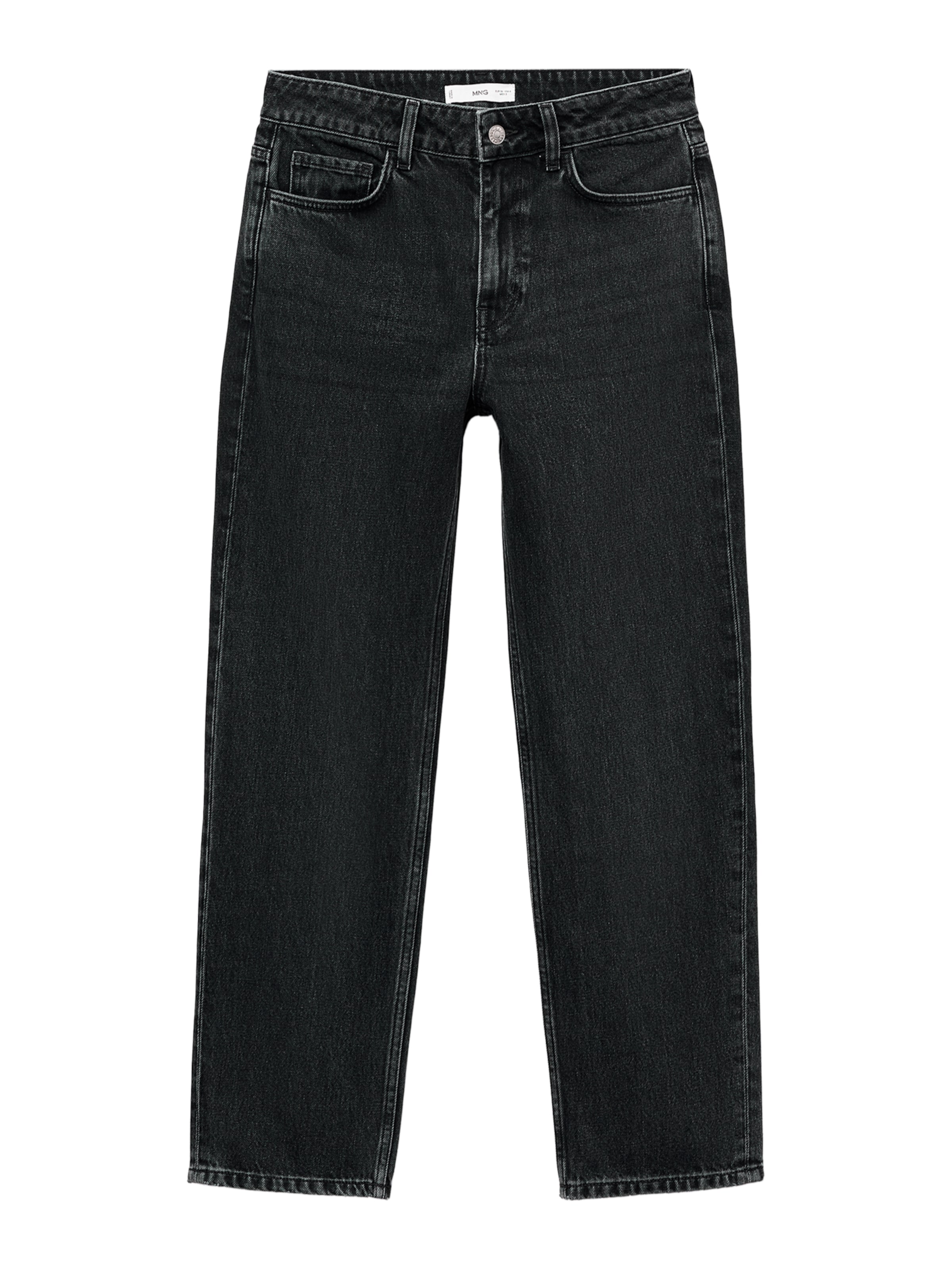 Regular Jeans 'DELIA' de la MANGO pe negru: față