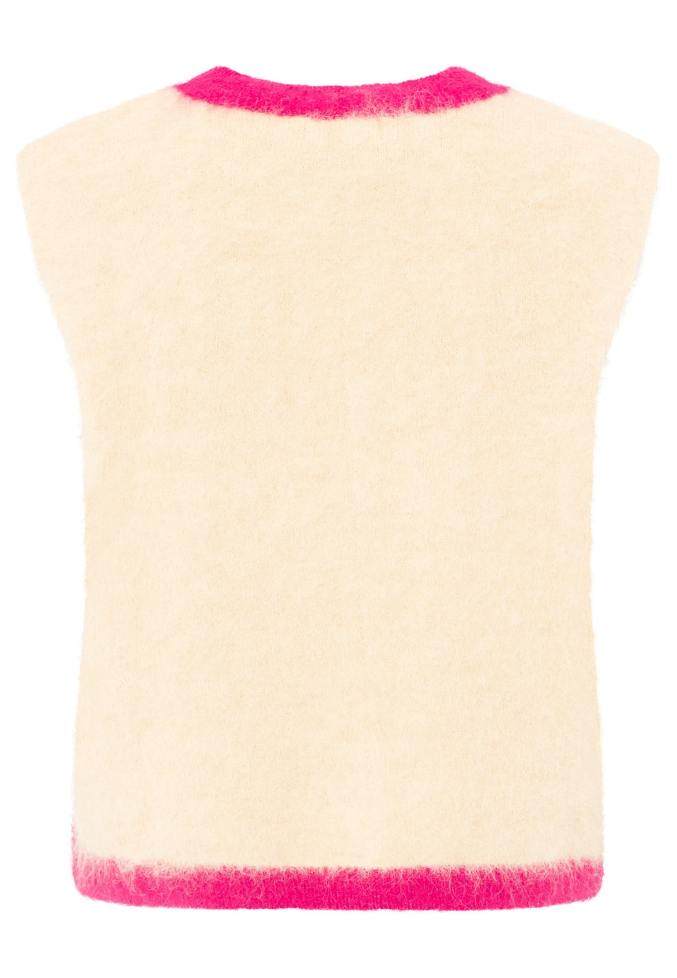 Gilet Zwillingsherz en beige : derrière