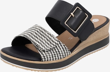 REMONTE Pantolette in Schwarz: Vorderseite