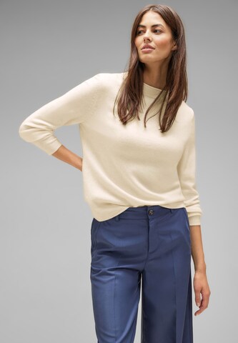 STREET ONE Sweater in Beige: front