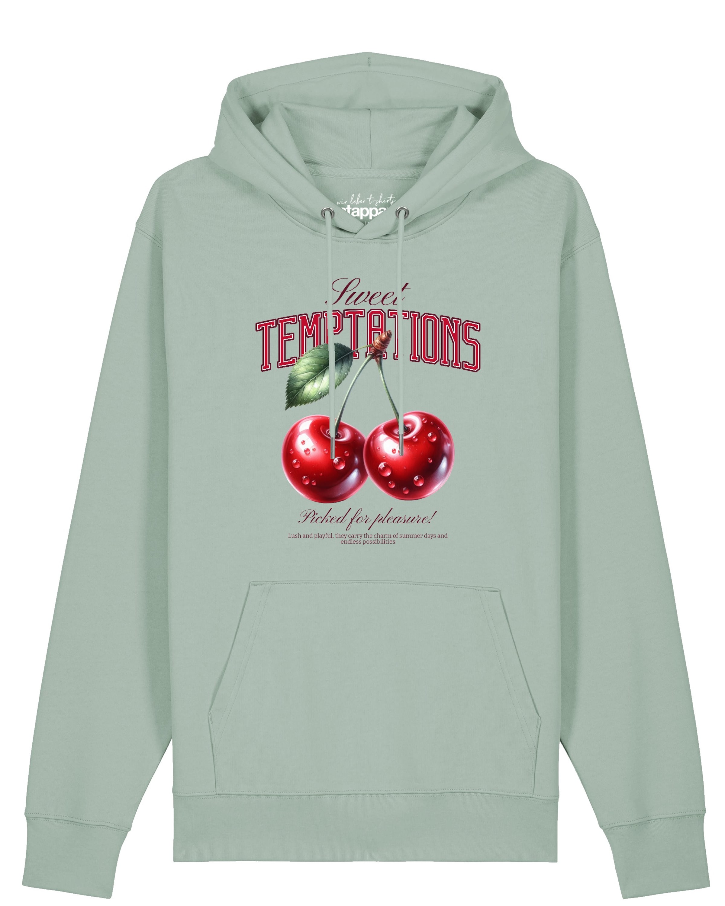 Watapparel Sweatshirt 'Sweet Temptations' in Grün: Vorderseite