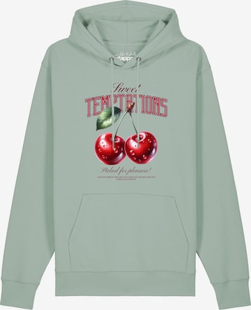 Watapparel Sweatshirt 'Sweet Temptations' in Grün: Vorderseite