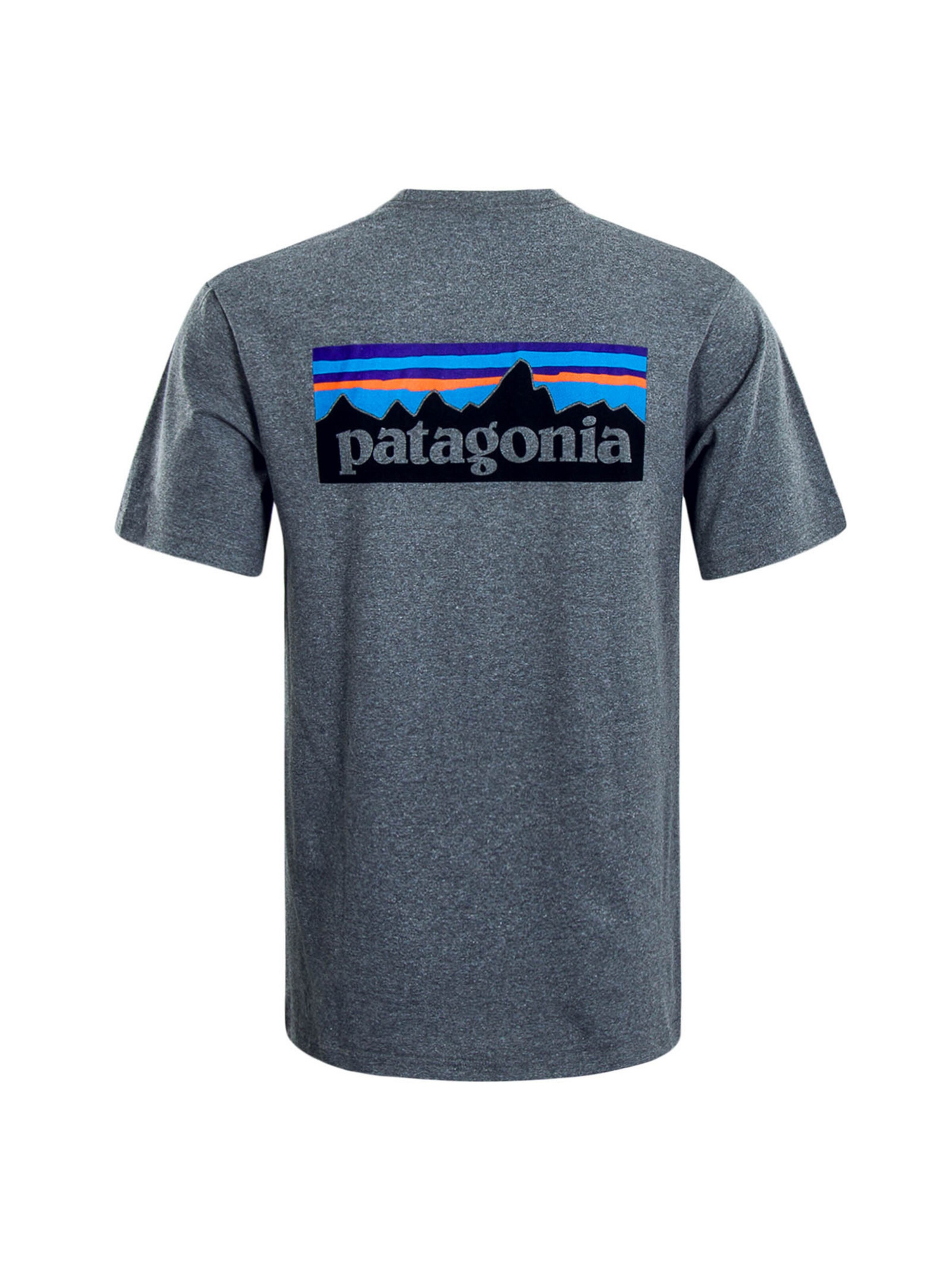 Männer Shirts PATAGONIA T-Shirt 'Responsibili' in Blau, Blaumeliert - EQ24106