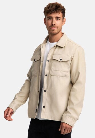 Coupe regular Chemise 'Finny' INDICODE JEANS en beige