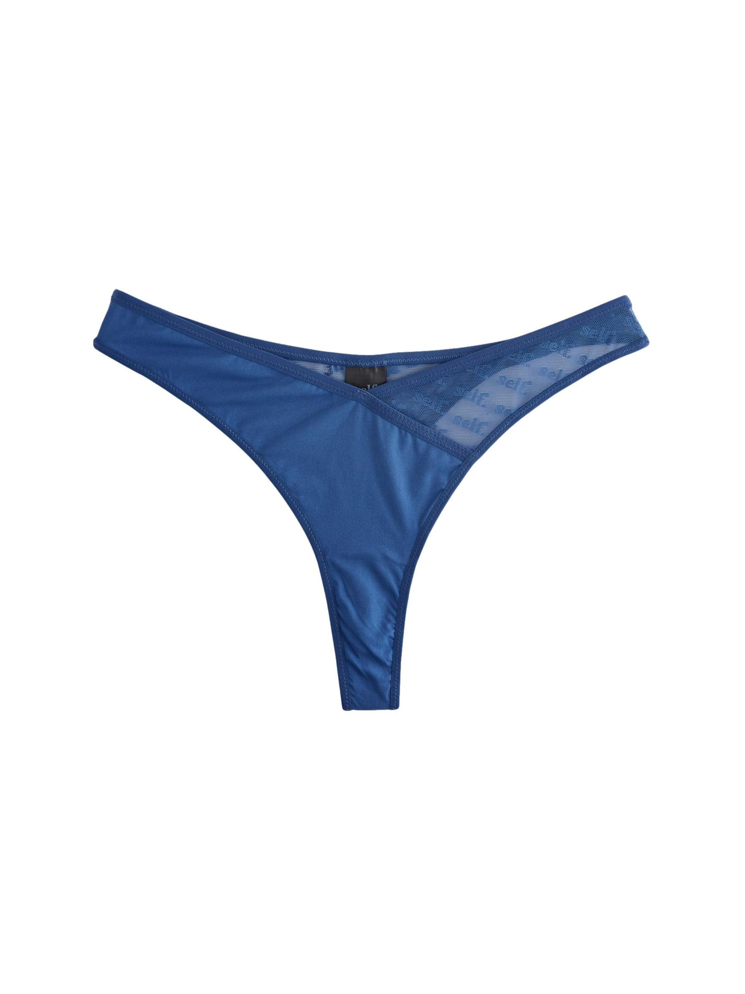 self. String in Blau: Vorderseite