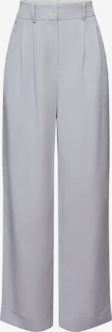 ESPRIT - Pierna ancha Pantalón plisado en lila: frente