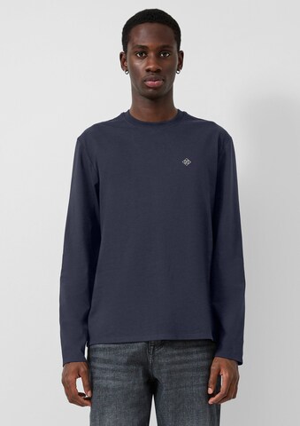 QS Shirt in Blau: Vorderseite