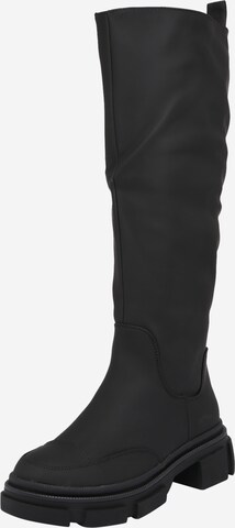 Missguided Boots in Black: front