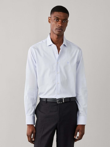 Coupe regular Chemise Hackett London en bleu : devant