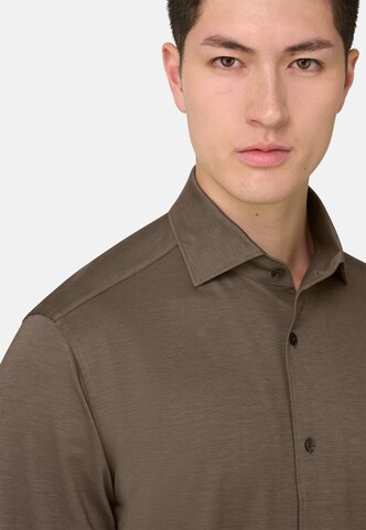 Coupe regular Chemise Boggi Milano en marron