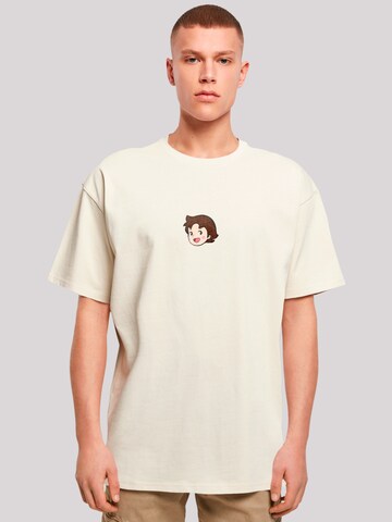 T-Shirt 'Heidi Logo Heroes of Childhood' F4NT4STIC en beige : devant