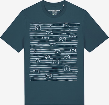 Maglietta ' Doodle Dogs ' di Watapparel in blu: frontale
