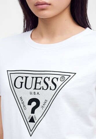 GUESS Tričko – bílá