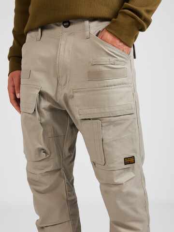 G-Star RAW - Tapered Calças cargo em cinzento