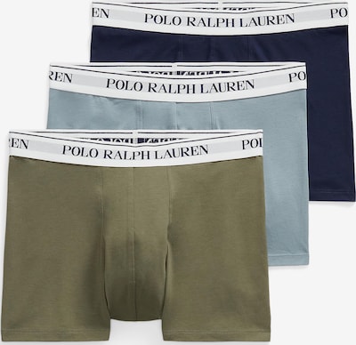 S dydžio Boxer trumpikės 'Classic' iš Polo Ralph Lauren, spalva – tamsiai mėlyna / melsvai pilka / alyvuogių spalva / balta, Prekių apžvalga