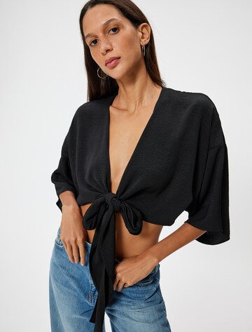 Koton Kimono in Black: front