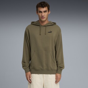Sweat-shirt 'Essentials No.1' PUMA en vert : devant