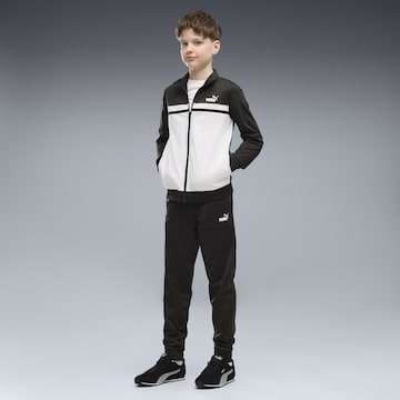 PUMA Trainingsanzug in Schwarz: Vorderseite