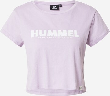 T-shirt fonctionnel Hummel en violet : devant