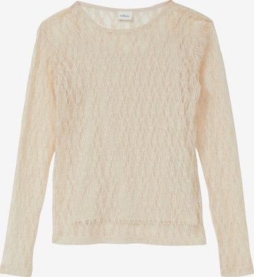 s.Oliver Shirt in Beige: front
