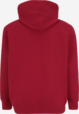Tommy Hilfiger Big & TallSweater majica 'ARCHED VARSITY' - crvena boja