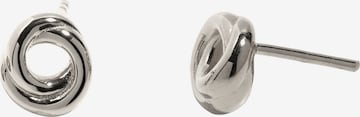 Stilnest Earrings in Silver: front