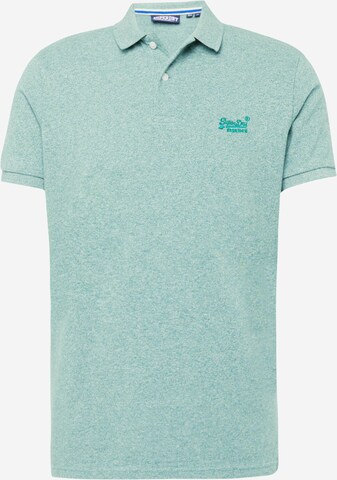 Superdry Shirt 'Classic' in Groen: voorkant