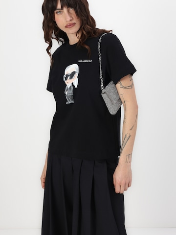 Maglietta 'IKON AQUARELLE K' di Karl Lagerfeld in nero