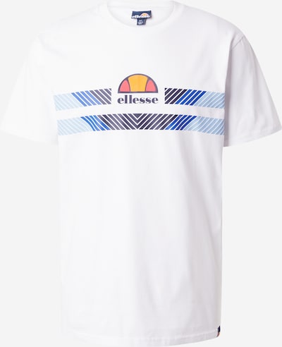 ELLESSE T-Shirt 'Aprelvie' en bleu marine / bleu clair / orange / blanc, Vue avec produit