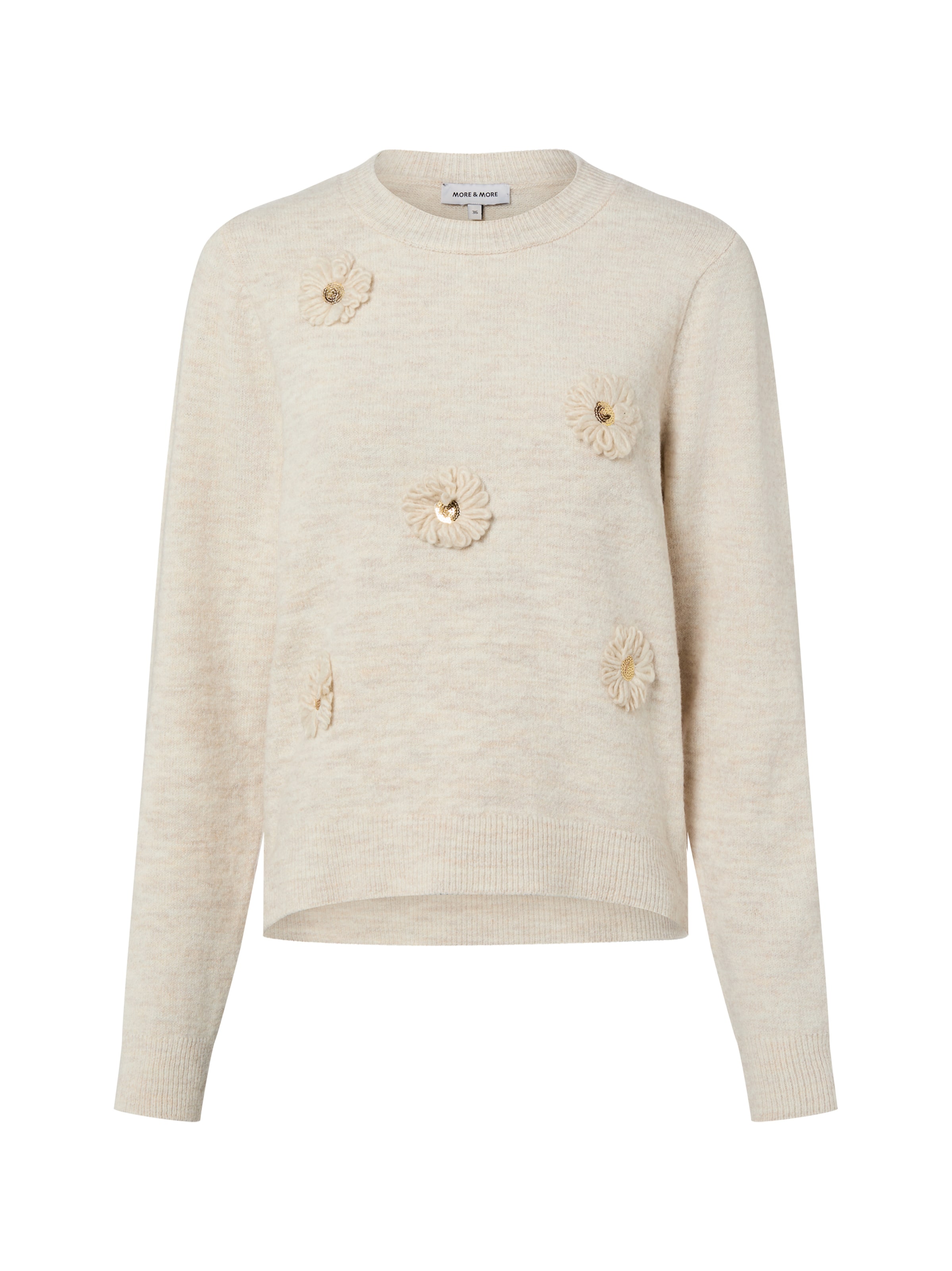 MORE & MORE Pullover in Beige: Vorderseite