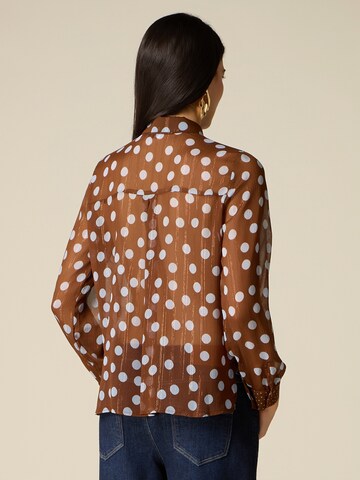 Camicia da donna di oltre in marrone