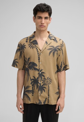 STRELLSON Comfort fit Overhemd 'Cliro' in Bruin