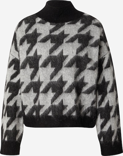 Megztinis 'Swan' iš HUGO, spalva – šviesiai pilka / juoda, Prekių apžvalga