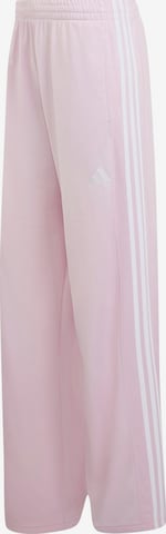 Wide Leg Pantalon de sport ADIDAS SPORTSWEAR en rose : devant