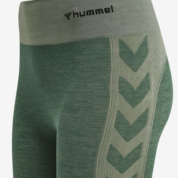 Hummel Skinny Fit Спортен панталон в зелено