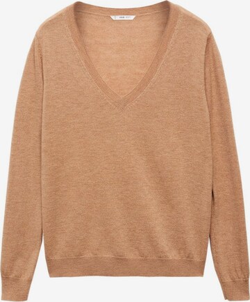 MANGO Sweater 'Serranov' in Brown: front