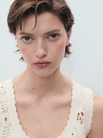 MANGO Top 'GARDEN' in Beige