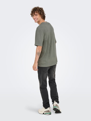 T-Shirt 'ONSDistress' Only & Sons en gris
