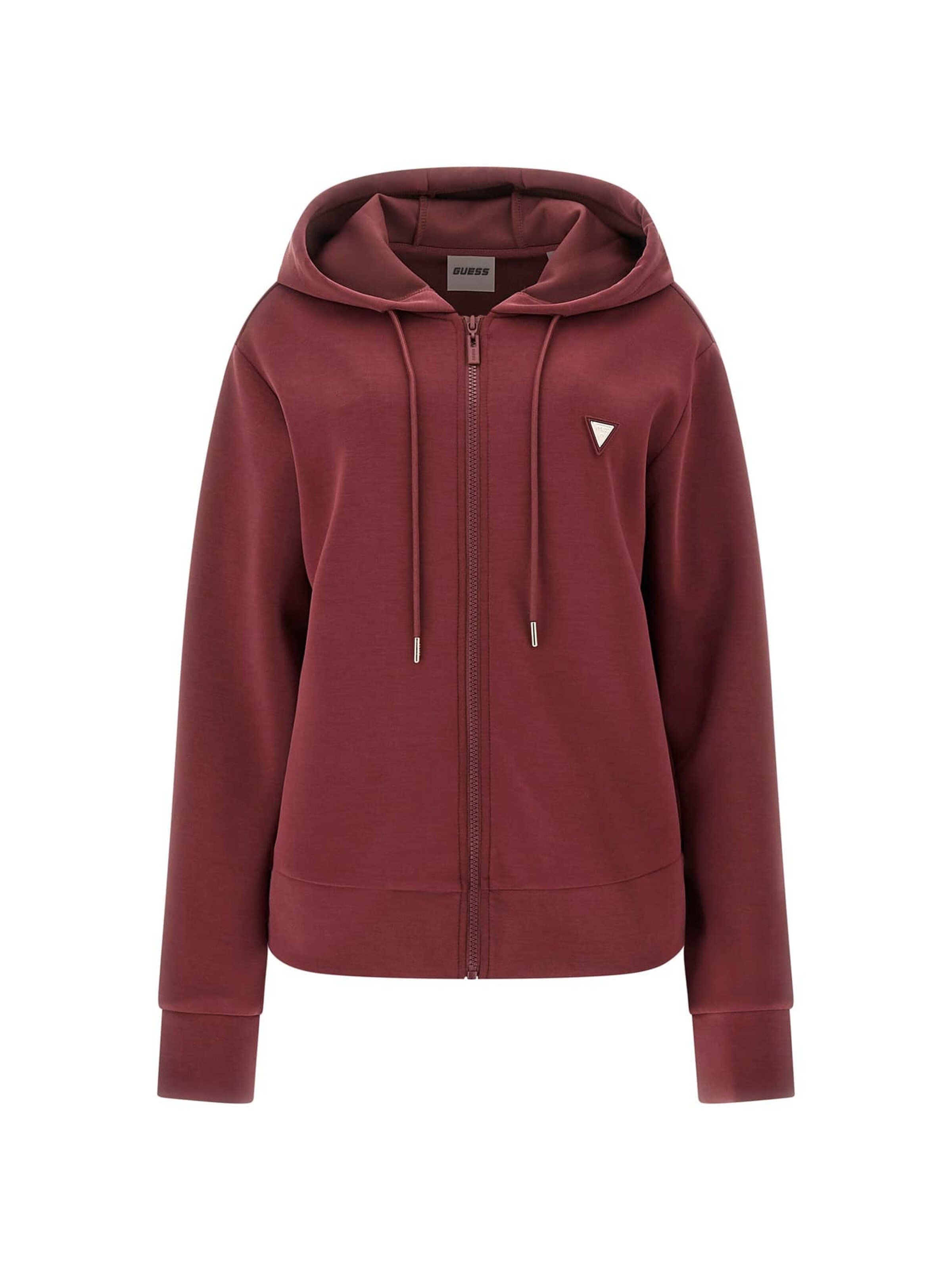 GUESS Sweatjacke 'Olympe' in Rot: Vorderseite